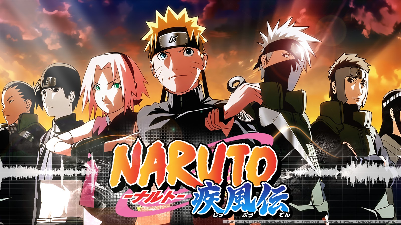 An image of cast of Naruto.